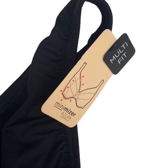 NWT Azura Australia Crossover Ruched Floral Swimsuit Minimizer - Picture 4 of 8